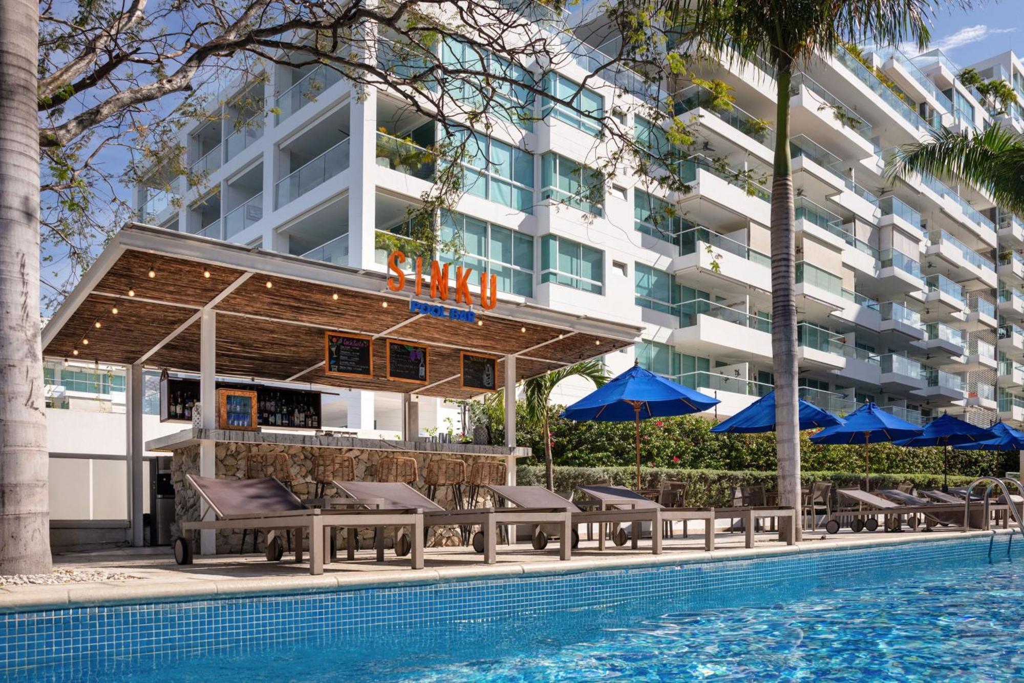 ซานตา มาร์ตา แมริออท รีสอร์ต ปลายา ดอร์มิดา Hotel ซันตามาร์ตา ภายนอก รูปภาพ The swimming pool at the hotel